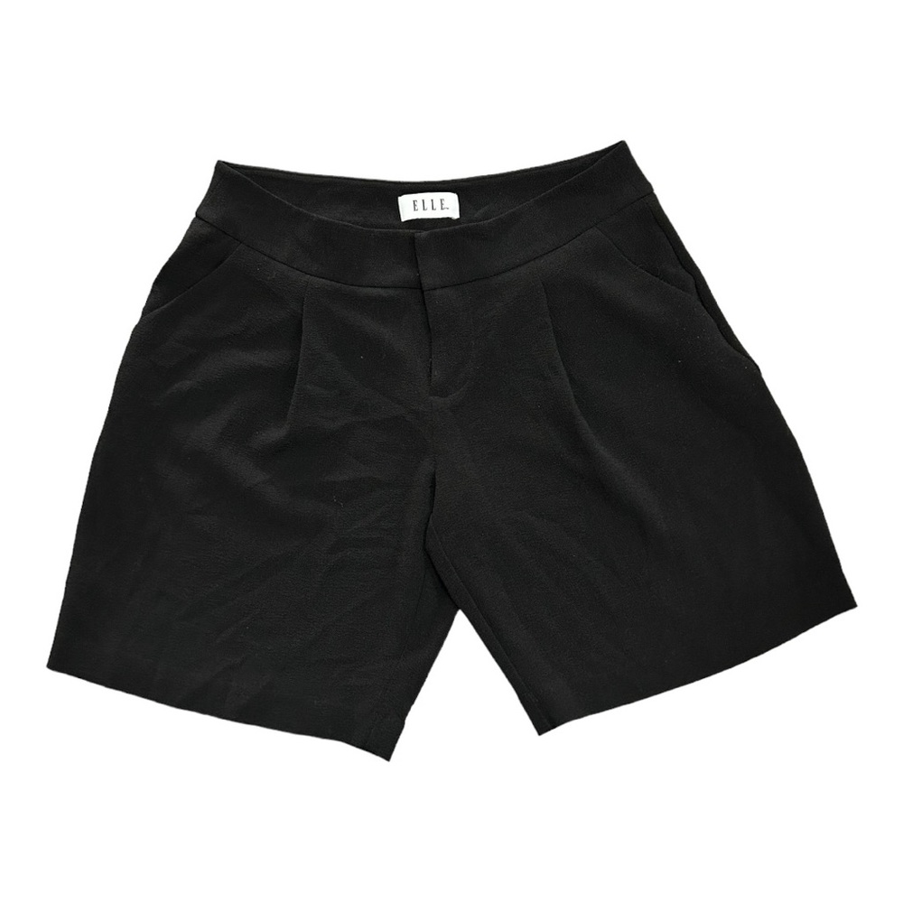 Elle Black Bermuda Shorts Tailored High-Waisted